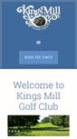 Mobile Screenshot of kingsmillgolf.com
